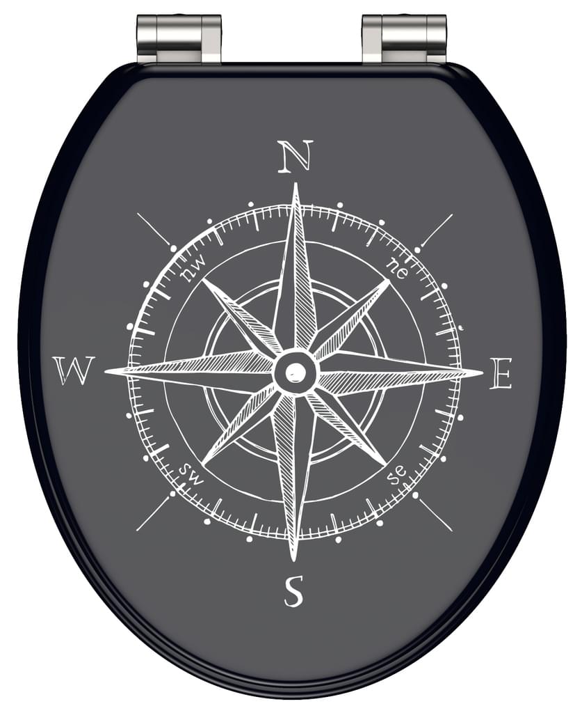 Wc sedátko Compass pomalypadajúce MDF