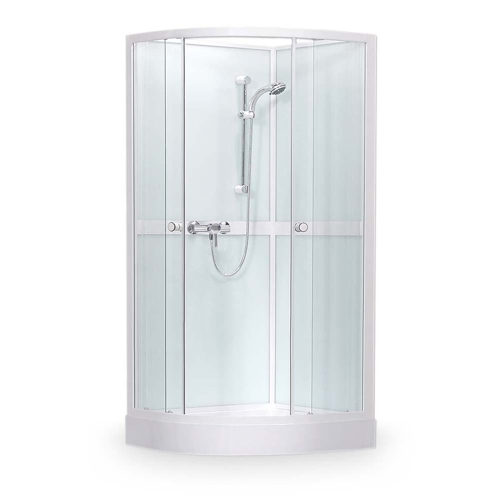 Štvťkruhový sprchovací box Simple Sanipro 80x80cm